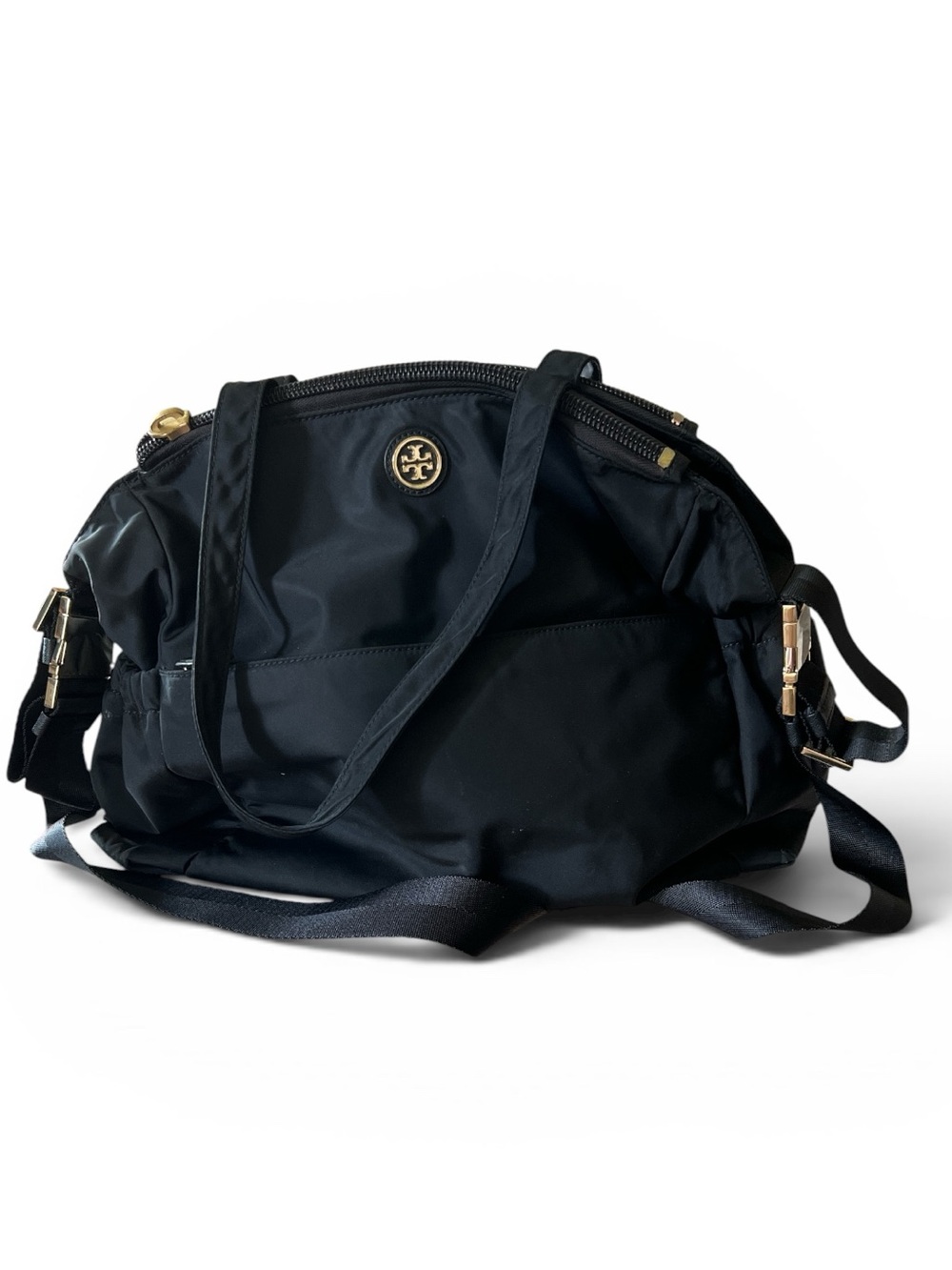 Tory Burch Black Nylon Diaper Bag Baby Tote Shoulder Bag